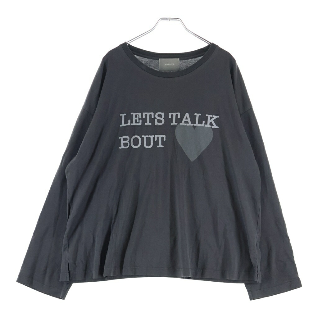 NO BRAND(否ブランド名) 大きさ:L CEDARWOOD ATS LONG SLEEVE / WASHED BLK シダーウッド ATSロング衣袂 労働者の一団のど首長袖ティーシャツカットソー 黒いこと CW2502-CS01【中古】【度合いB】【色つや黒いこと】【取りまわしバス発着場BRING札幌店】