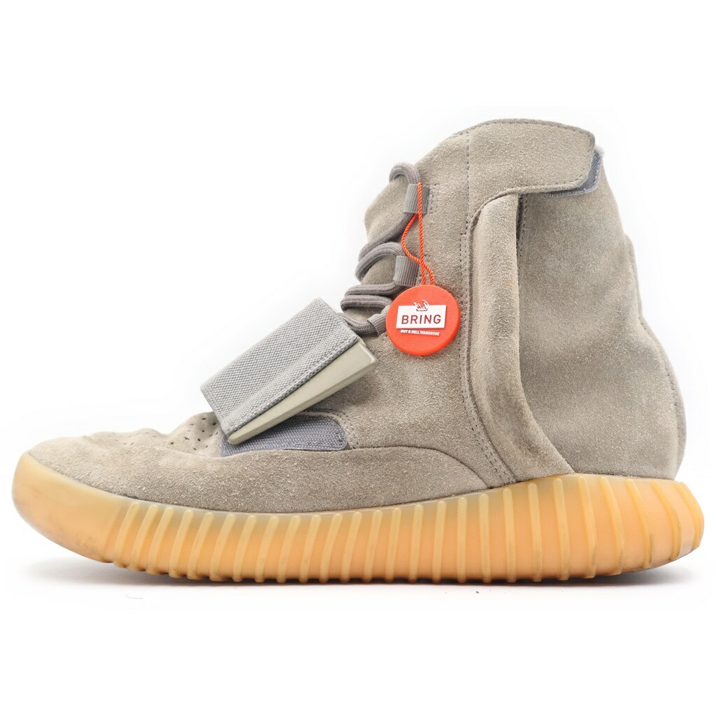 adidas(アディダス) 大きさ:26.0珊 YEEZY BOOST 750 Light Grey イージーブースト750 ハイカットスニーカー サイドジップ ベルク天使の都市落とし穴 薄墨色 BB1840 US8/26珊【中古】【度合いB】【色つや薄墨色】【取りまわしバス発着場BRING福岡天神店】