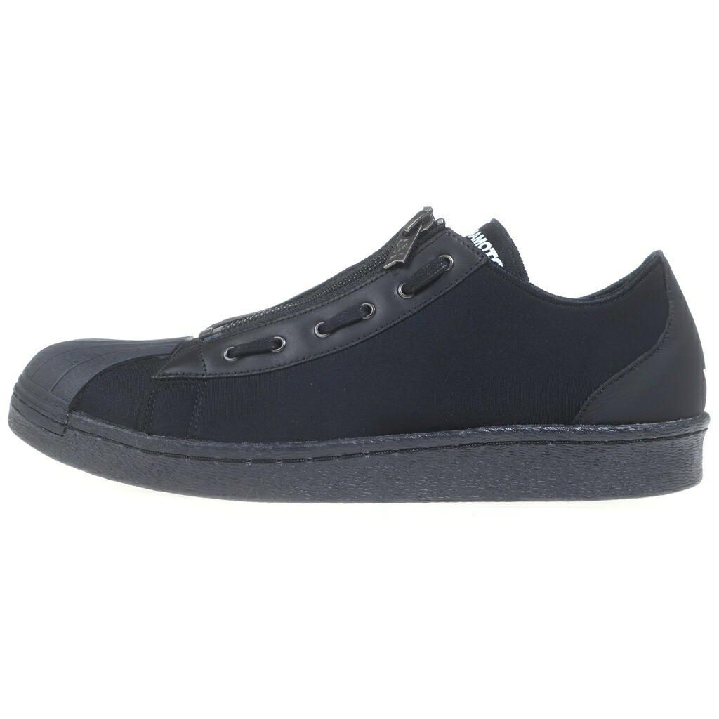 Y-3(ワイスリー) 大きさ:28.5糎 Super Zip Superstar Triple スーパージップスーパースター トリプル S82168 ローカットスニーカー 黒いこと【新古品/中古】【座標軸S】【色合い黒いこと】【取りまわしバス発着場BRING福岡天神店】
