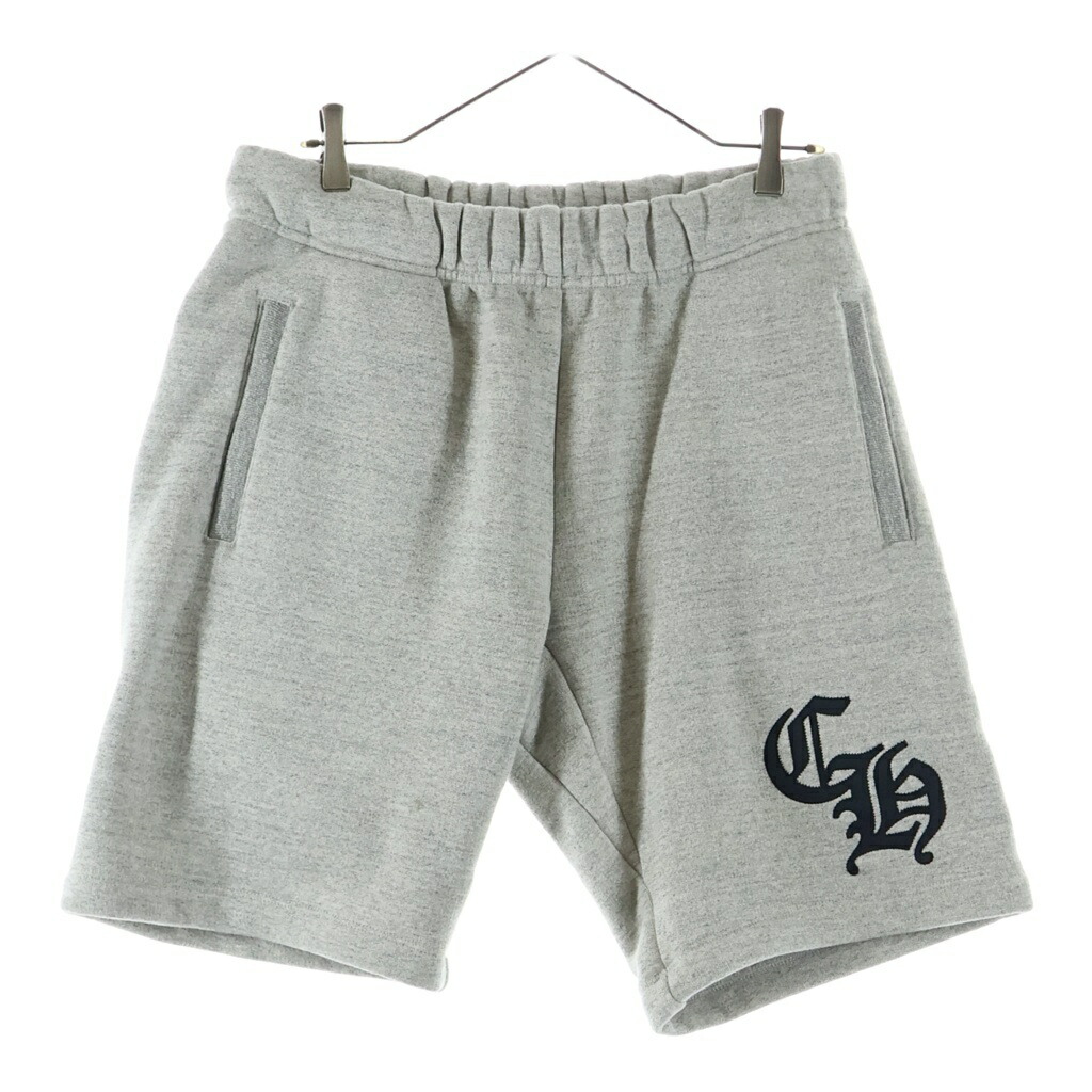 CHROME HEARTS(クロムハーツ) 大きさ:M 25SS Y NOT CH Applique Embroidery Sweat Half Pants 7-11 CH刺しゅうロゴタイプ 二分の一ズボン下 薄墨色【中古】【座標軸B】【色合い薄墨色】【取りまわしバス発着場BRING福岡天神店】