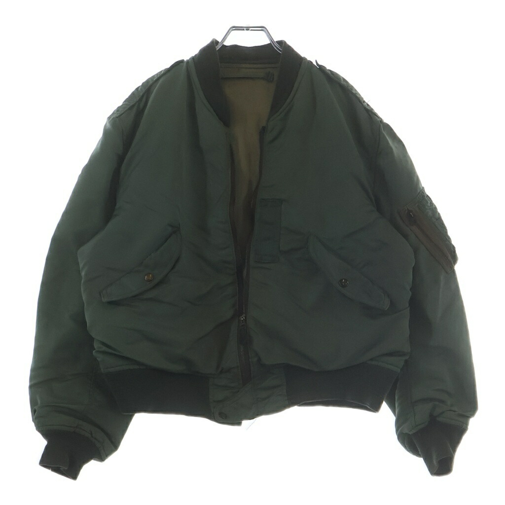 MILITARY(ミリタリー) 50s VINTAGE U.S. AIR FORCE MA-1 flight jacket 航空上衣 エムエーワン ヴィンテージ 緑であること【中古】【度合いC】【色つや緑であること】【取りまわしバス発着場AWESOME高円寺店】