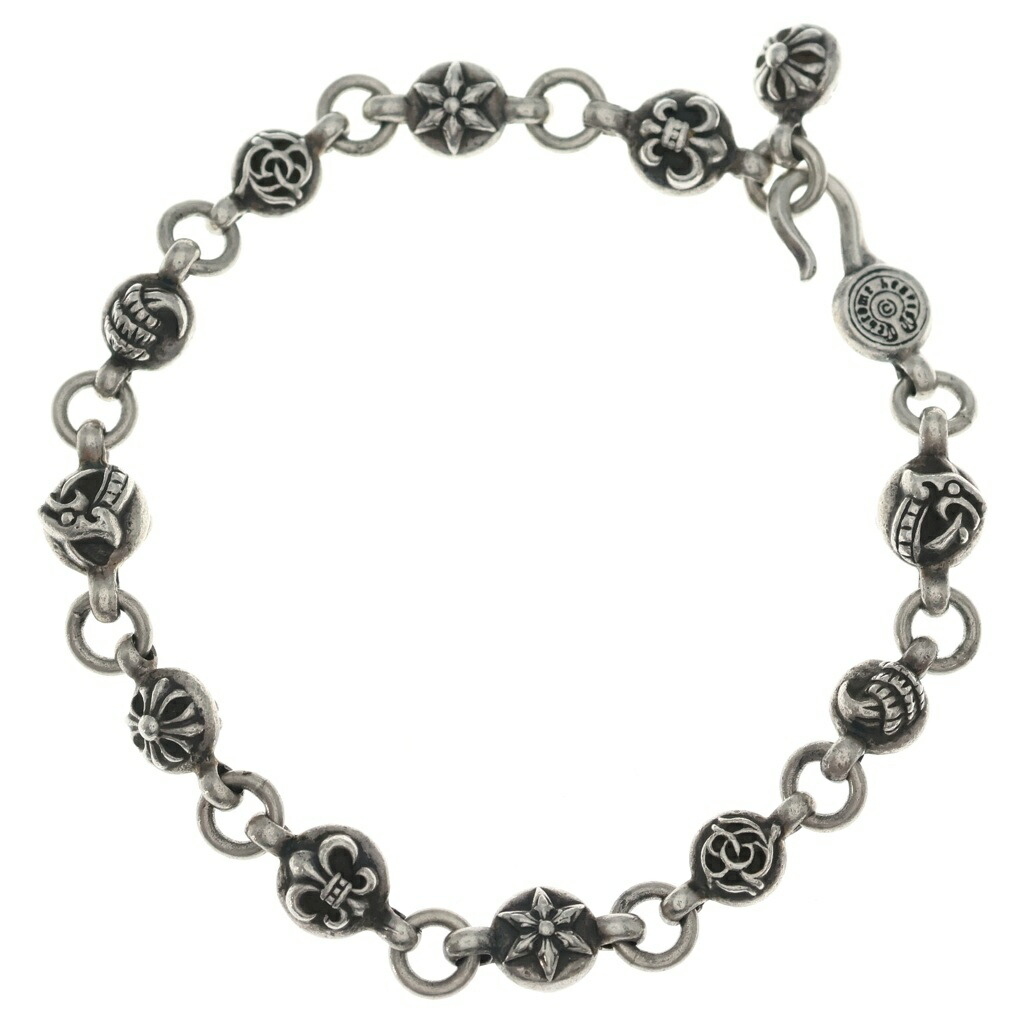 CHROME HEARTS(クロムハーツ) NO1 MULTI BALL #1マルチボールブレスレット しろがね色 BCA175【中古】【度合いB】【色つやしろがね色】【取りまわしバス発着場BRING WASTE_NOT】