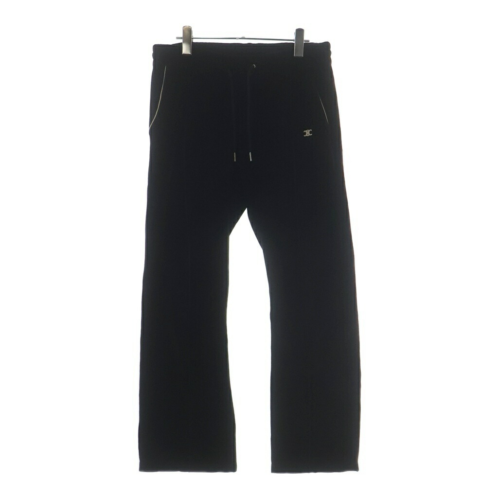 CELINE(セリーヌ) 大きさ:XS Triomphe Flared Jersey Track Pants トリオンフ フレアジャージートラックパンツ 黒いこと 2Z020679I【中古】【度合いB】【色つや黒いこと】【取りまわしバス発着場BRING梅田茶屋町店】