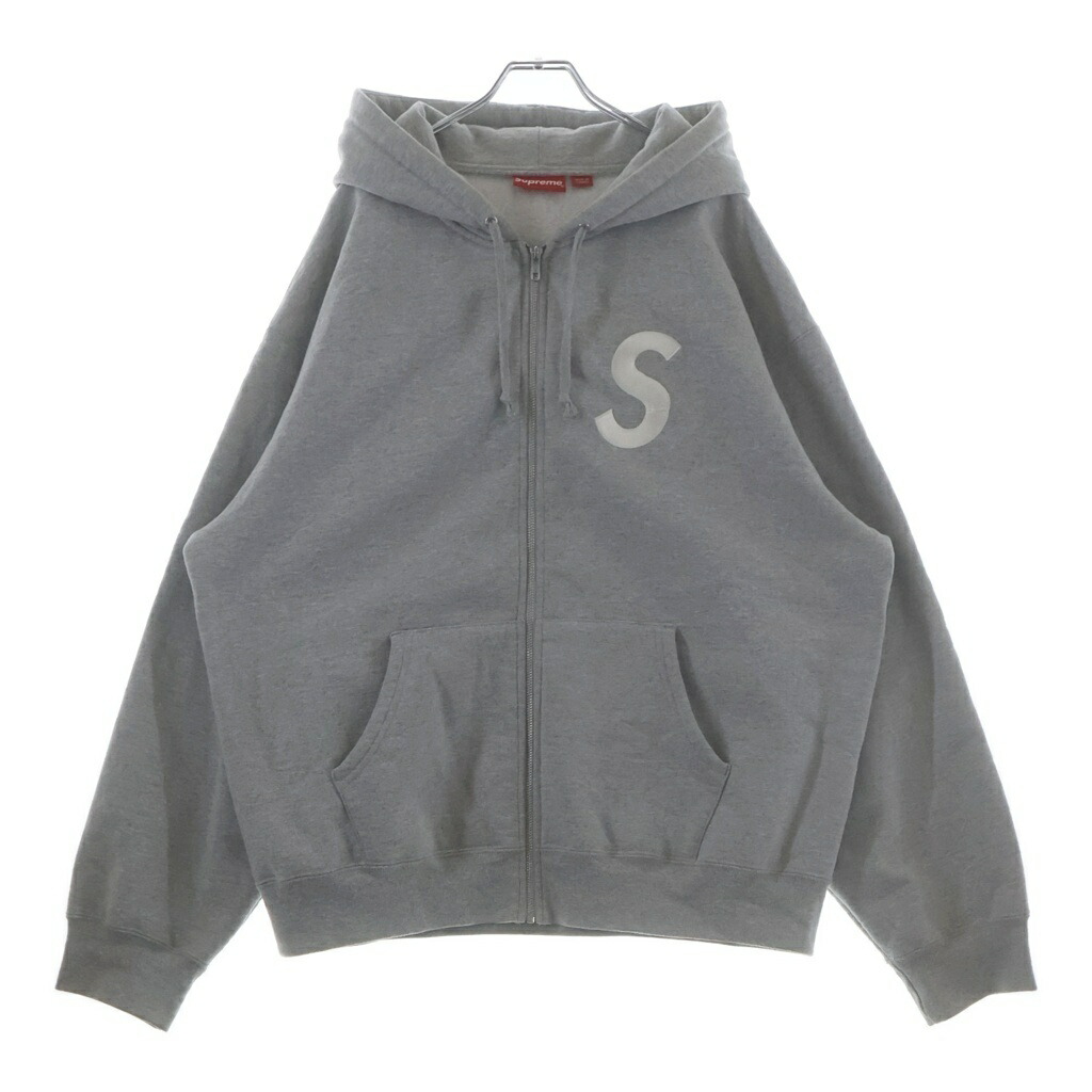SUPREME(シュプリーム) 大きさ:XL 23AW S Logo Zip Up Hooded Sweatshirt エスロゴ ジップアップスウェットパーカー フーディー 薄墨色【中古】【度合いB】【色つや薄墨色】【取りまわしバス発着場BRING梅田茶屋町店】