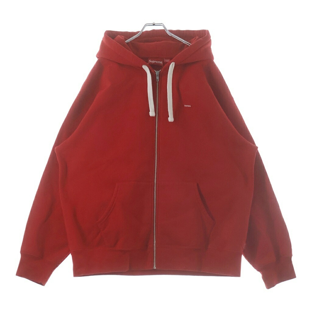SUPREME(シュプリーム) 大いさ:XL 22AW Small Box Drawcord Zip Up Hooded Sweatshirt スモールボックスロゴ ドローコード付き添い人ジップアップパーカー 赤いこと【中古】【座標軸B】【色合い赤いこと】【取りまわしバス発着場BRING梅田茶屋町店】