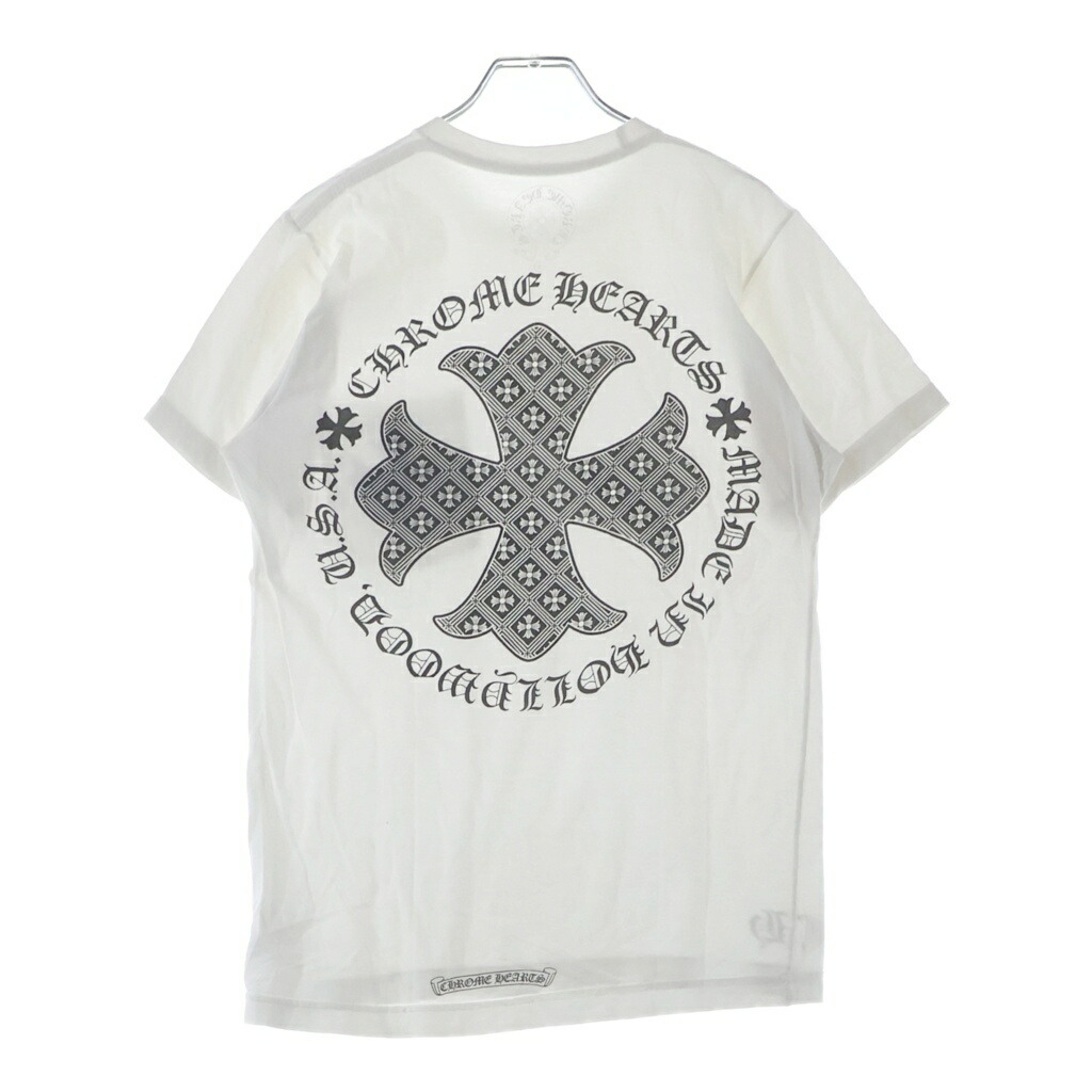 CHROME HEARTS(クロムハーツ) 大きさ:S OLD CH PLUS CH足し加える刷り上げる 労働者の一団のど首 半袖プルオーバー 白いこと【中古】【座標軸B】【色合い白いこと】【取りまわしバス発着場BRING梅田茶屋町店】