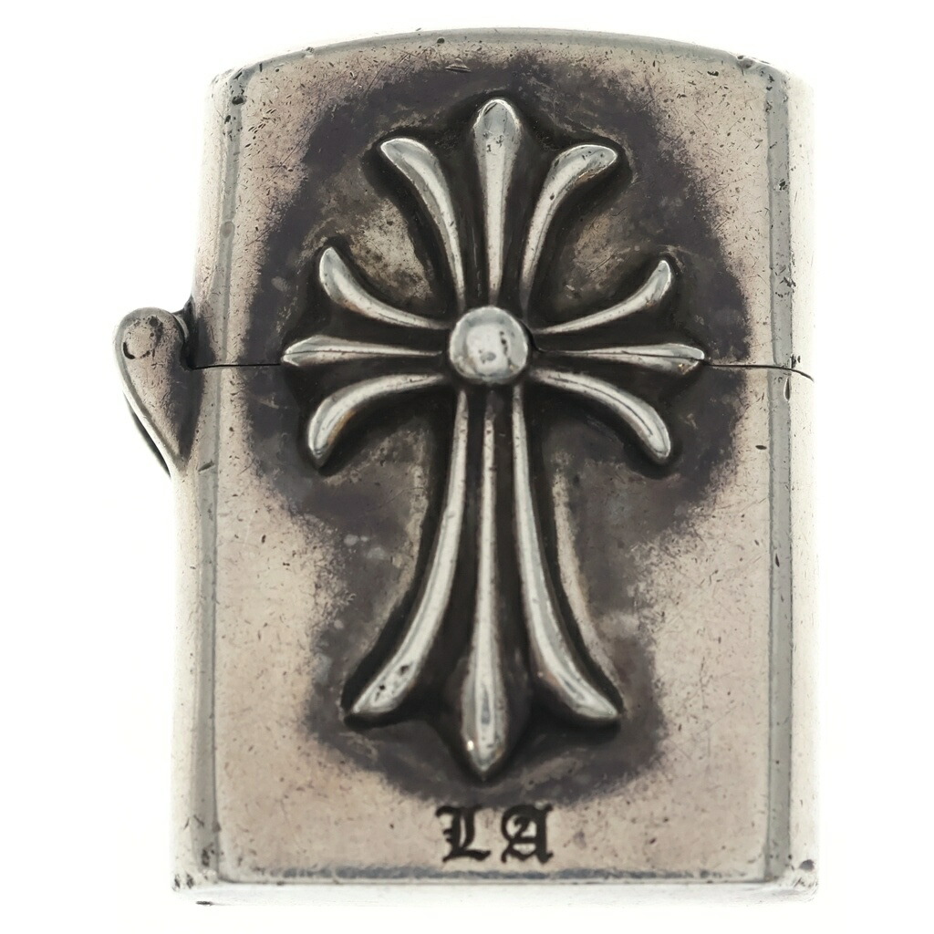 CHROME HEARTS(クロムハーツ) ZIPPO LIGHTERZ-V4 天使の都市制限事項スモールCHクロスジッポライター しろがね色【中古】【座標軸B】【色合いしろがね色】【取りまわしバス発着場BRING亜米利加村店】