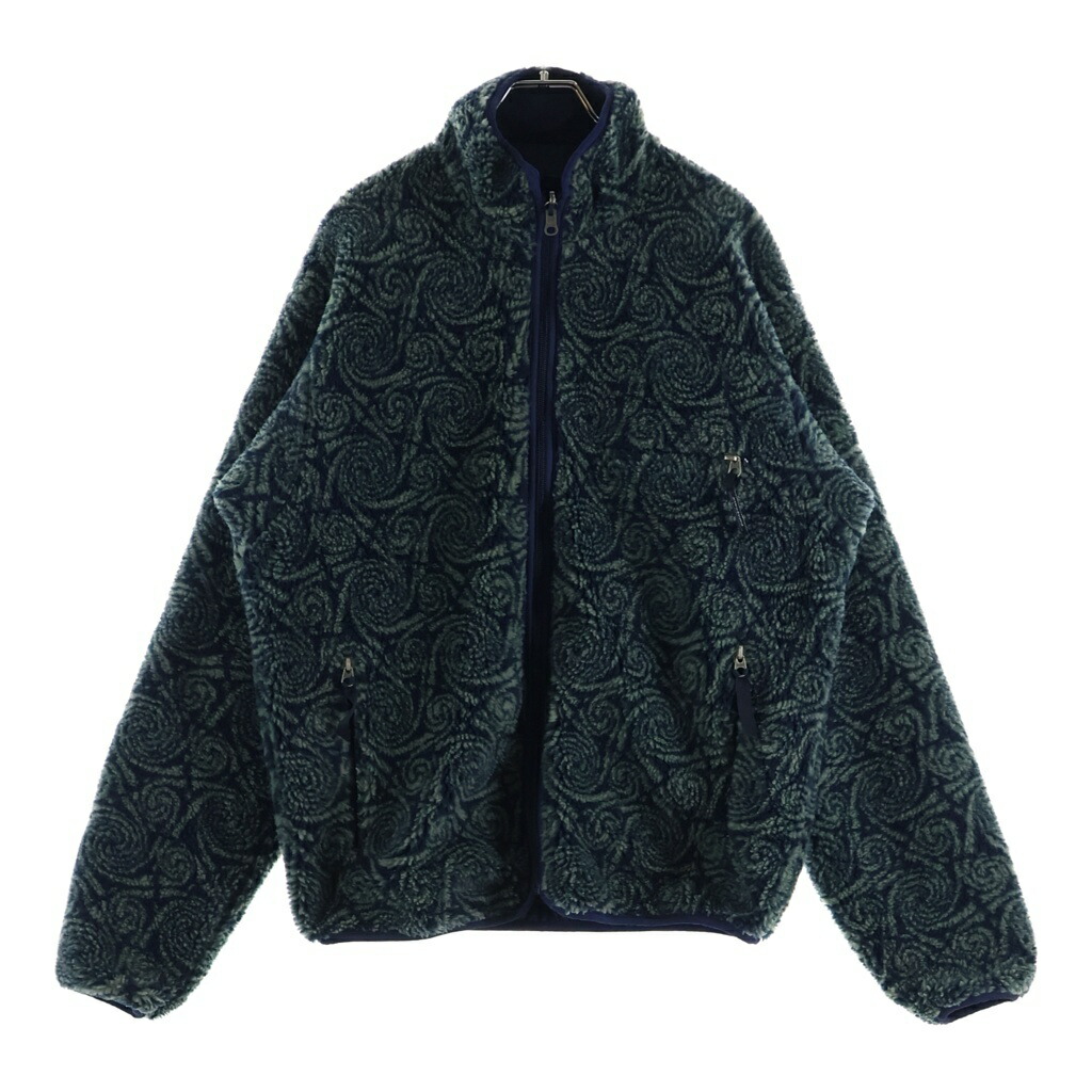 PATAGONIA(パタゴニア) 大きさ:M 90s 98AW GLISSADE グリセード 渦巻き 渦状文 フルジップ 29321 フリースジャケット 青碧【中古】【度合いB】【色つや青碧】【取りまわしバス発着場AWESOME高円寺店】