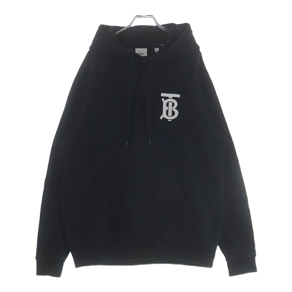 BURBERRY(バーバリー) 大きさ:L スウェットパーカー 黒いこと 綿織物 #L PTFATTEX315SAN【中古】【度合いB】【色つや黒いこと】【取りまわしバス発着場BRING横浜ビブレ店】