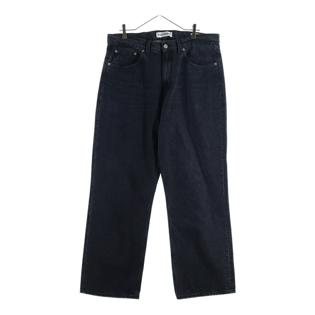 OUR LEGACY(アワーレガシー) 大きさ:34 THIRD CUT SUPERGREY-WASH M4195TS ワイドデニムパンツ 黒いこと 34【中古】【度合いB】【色つや黒いこと】【オンライン押さえる商いもの】
