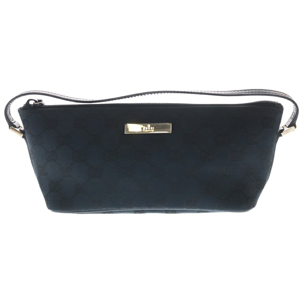 GUCCI(グッチ) GG帆布 なめし革 一ショルダーバッグ 付属物合切袋 039 1103 黒いこと【中古】【度合いB】【色つや黒いこと】【取りまわしバス発着場BRING心斎橋店】