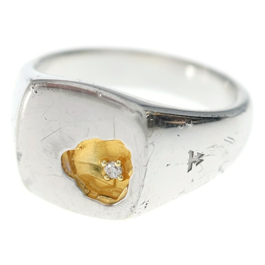TOMWOOD(トムウッド) 大いさ:14.0号 MINED RING SMALL DIAMOND スモール 金剛石 輪っか しろがね色【中古】【座標軸B】【色合いしろがね色】【取りまわしバス発着場渋谷】