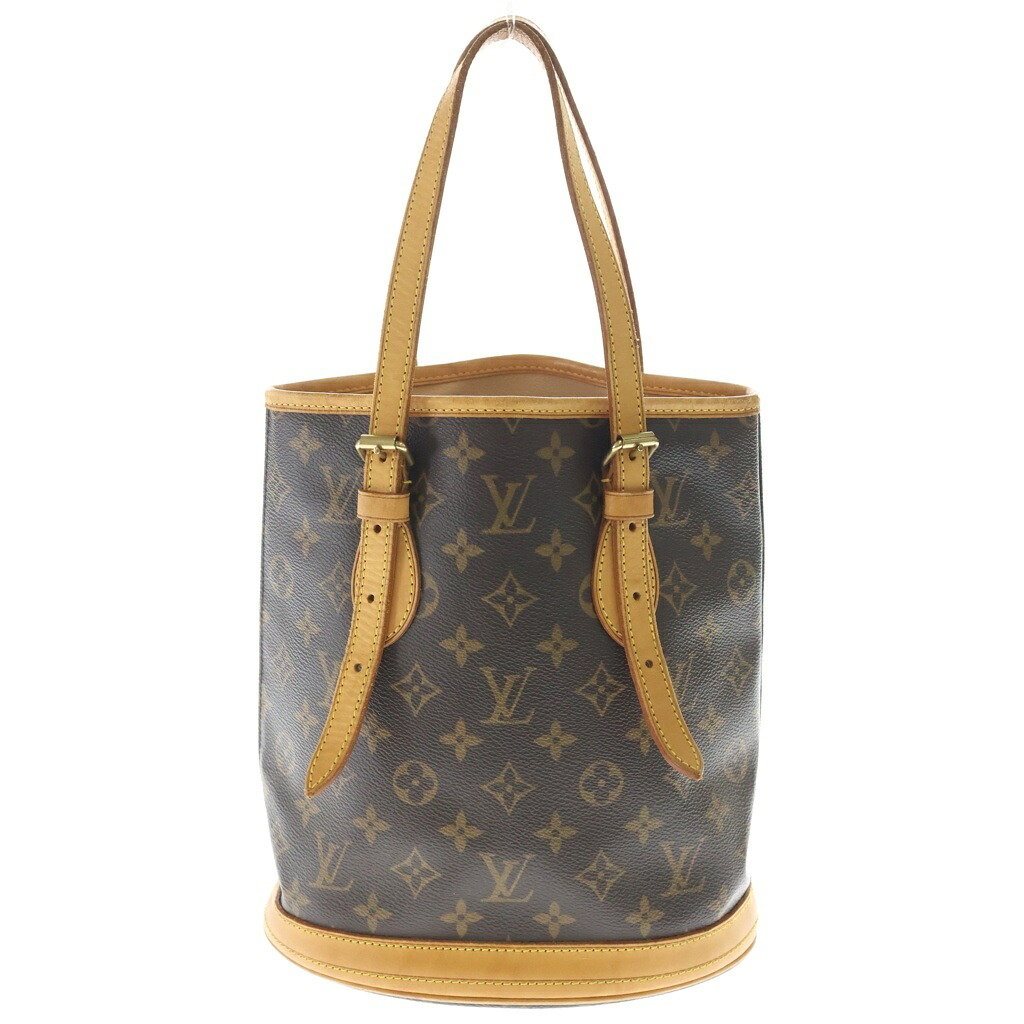 LOUIS VUITTON(ルイヴィトン) モノグラム バゲットPM ハンドバック ミニトートバッグ 赤銅色 なめし革×PVC M42238 ゴールド金具【中古】【度合いB】【色つや赤銅色】【取りまわしバス発着場BRING有楽町マルイ店】