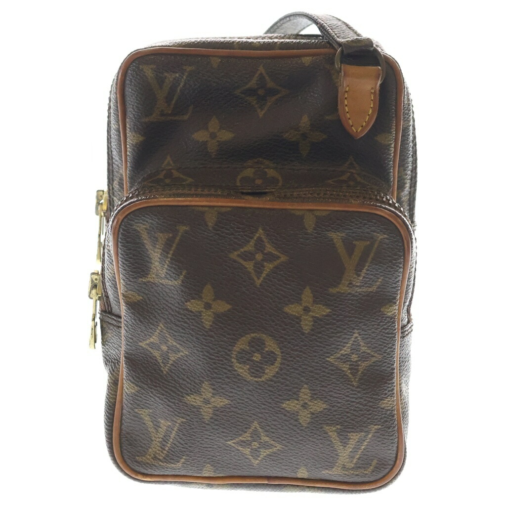 LOUIS VUITTON(ルイヴィトン) ミニアマゾン モノグラム PVC なめし革 ショルダーバッグ ゴールド金具 赤銅色 M45238【中古】【度合いB】【色つや赤銅色】【取りまわしバス発着場BRING有楽町マルイ店】