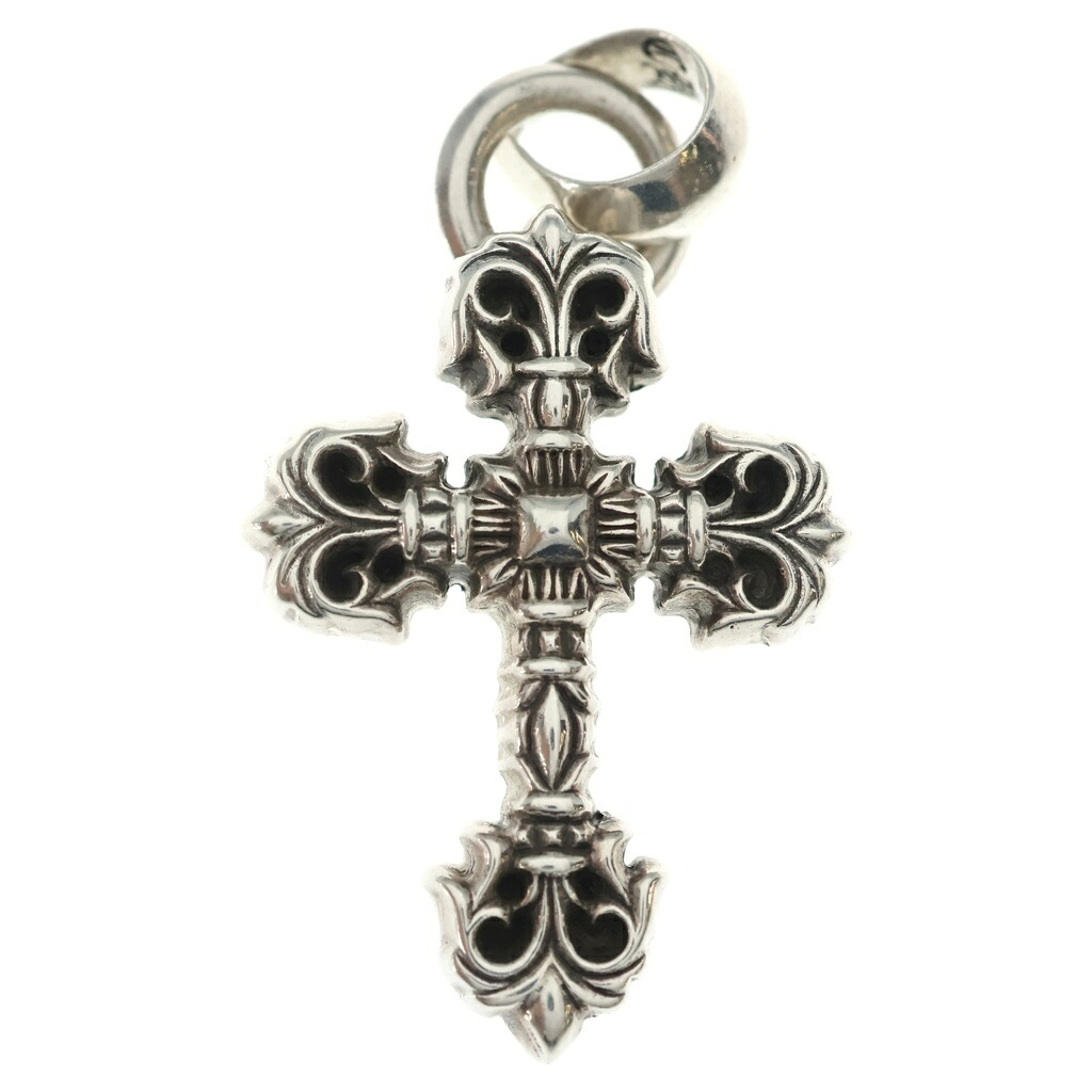 CHROME HEARTS(クロムハーツ) FILIG CROSS-XSM W BALE フィリグリークロスXSベイル wベイル 首飾りいの一番 しろがね色 BCA262【中古】【座標軸B】【色合いしろがね色】【取りまわしバス発着場OneStyle新宿店】
