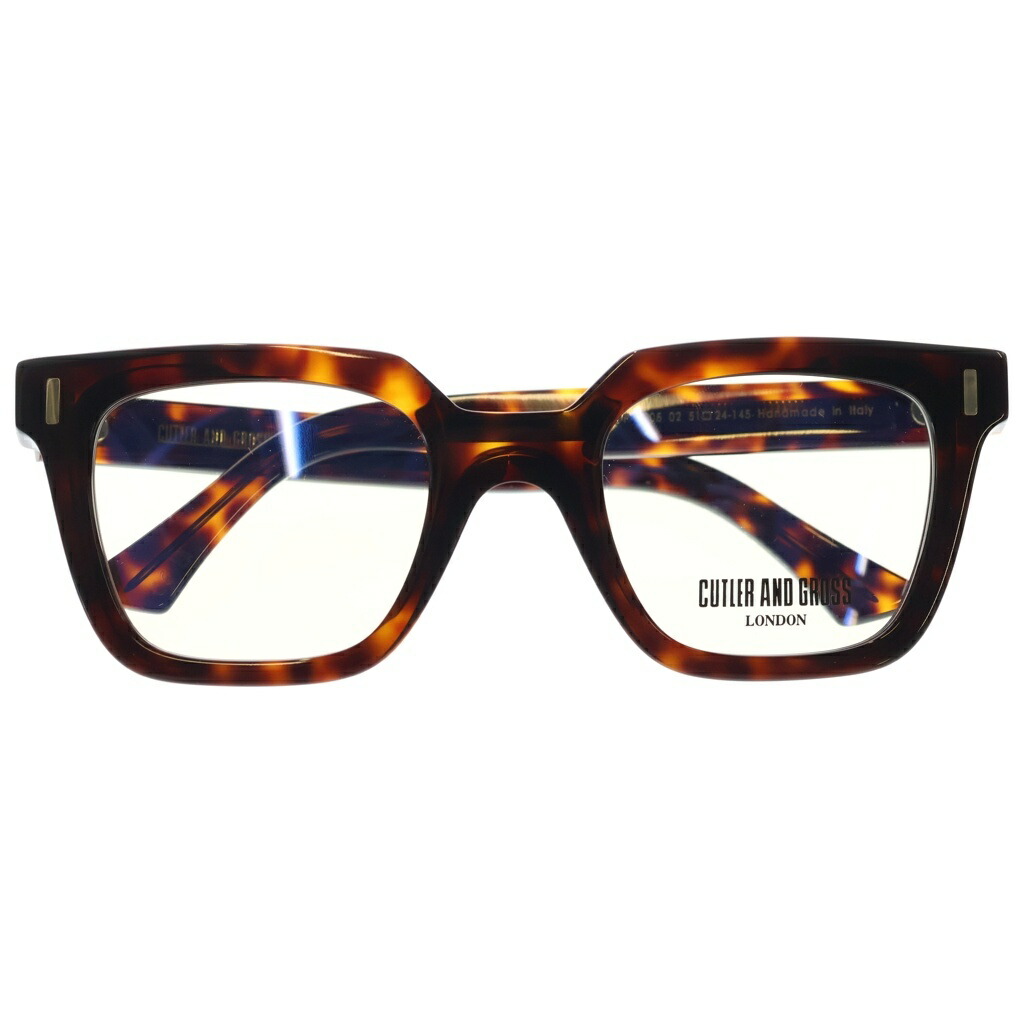 CUTLER AND GROSS(カトラーアンドグロス) 大いさ:51□24ー145 1305 02 真四角枠組み せつ然たる水晶体 黒眼鏡 眼鏡 赤銅色【新古品/中古】【座標軸S】【色合い赤銅色】【取りまわしバス発着場BRING横浜ビブレ店】