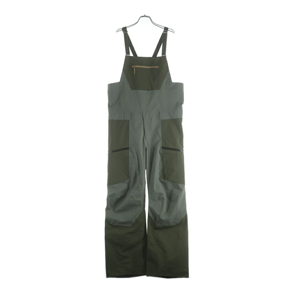 ARC\u0027TERYX(アークテリクス) 大きさ:M Saber Bib Pants Gore-Tex セイバービブ ゴアテックス ナイロン大層らしい櫂 ズボン下 カーキ X000008924【新古品/中古】【度合いS】【色つやカーキ】【取りまわしバス発着場渋谷】