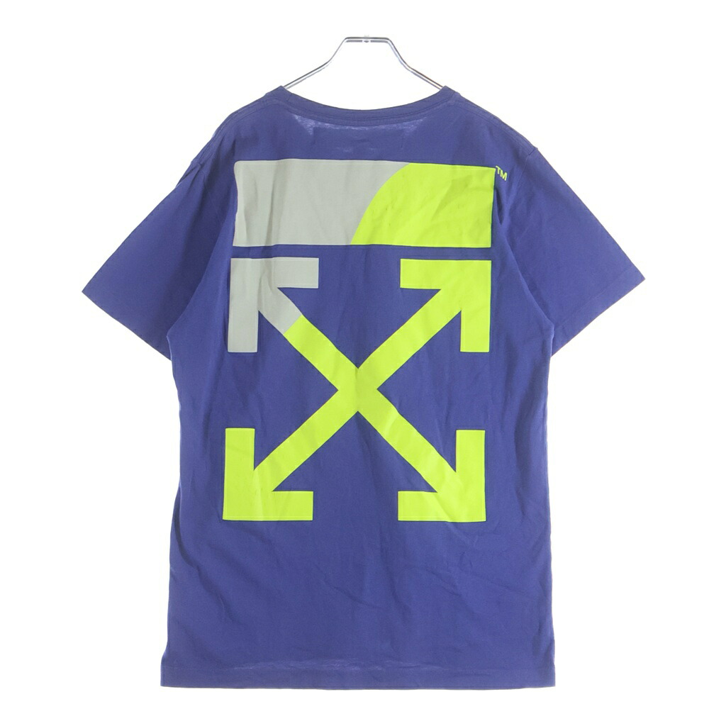 OFF-WHITE(オフホワイト) サイズ:M 19SS Split T-Shirt 半袖Tシャツ ブルー OMAA027S19185006【中古】【程度A】【カラーブルー】【取扱店舗原宿】｜ブランド買取・販売　BRING 9,273円