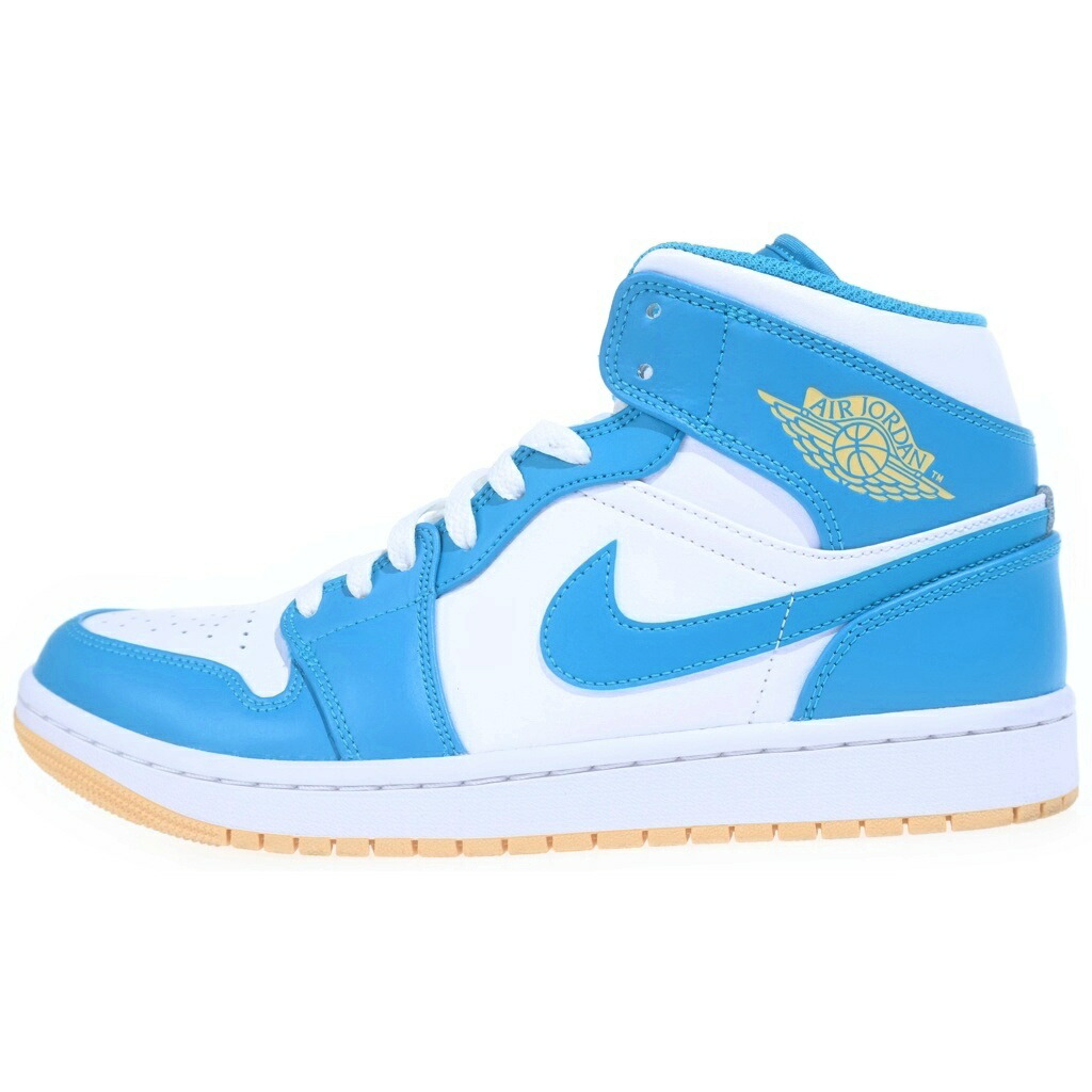NIKE(ナイキ) 大きさ:US9/27珊 AIR JORDAN 1 MIDD AQUATONE DQ8426-400 エアジョーダン1 ミッド アクアトーン ハイカットスニーカー 白いこと/青碧 US9/27珊【中古】【度合いB】【色つや白いこと】【取りまわしバス発着場BRING THRIFT CLOSET 幕張店】