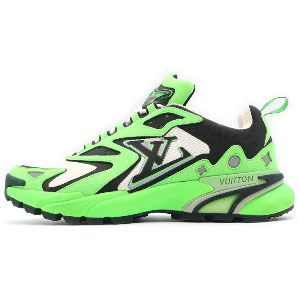 LOUIS VUITTON(ルイヴィトン) 大いさ:7.5 Runner Tatic Line MS0291 ランナータティック 伝達ルート ローカットスニーカー 緑であること 7.5【中古】【座標軸B】【色合い緑であること】【取りまわしバス発着場BRING心斎橋店】