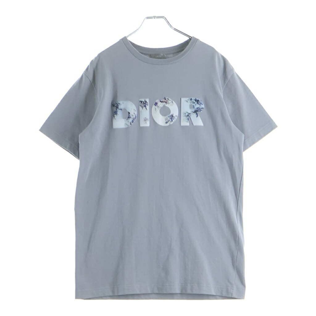 DIOR(クリスチャンディオール) 大きさ:S 20SS ×Daniel Arsham ダニエルアーシャム ロゴタイプ刷り上げる 半袖プルオーバー カットソー 薄墨色 023J615B0554【中古】【座標軸B】【色合い薄墨色】【取りまわしバス発着場BRING廟堂店】