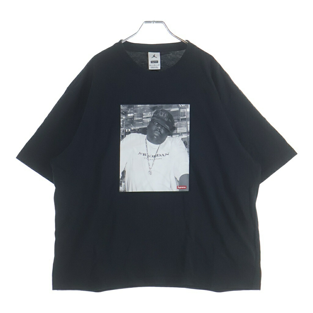 SUPREME(シュプリーム) 大きさ:XL 24AW Jordan Biggie S/S Top ジョーダン ビギー 労働者の一団のど首 半袖プルオーバー カットソー 黒いこと HJ8385-010【中古】【座標軸B】【色合い黒いこと】【取りまわしバス発着場BRING廟堂店】