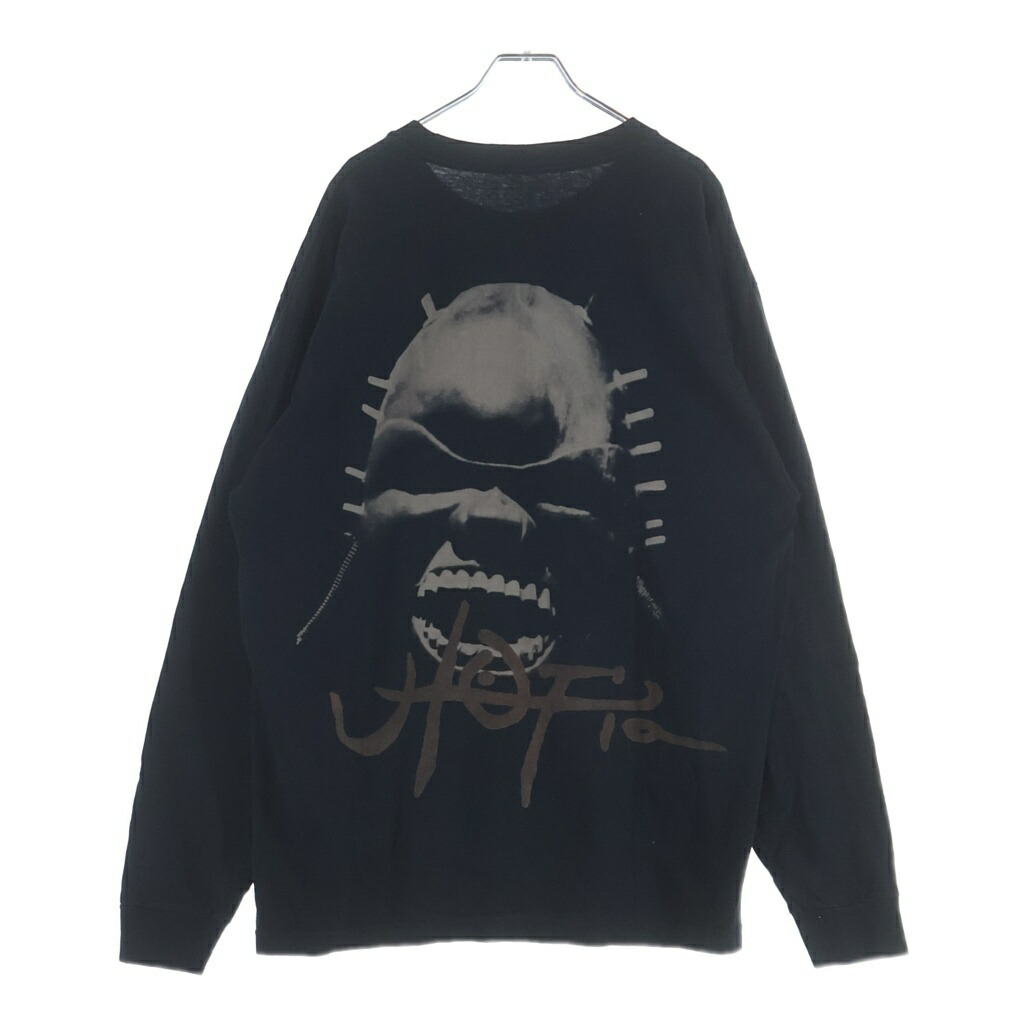 Cactus Jack(カクタスジャック) 大きさ:L TRAVIS SCOTT UTOPIA A1 LS T-SHIRT トラヴィススコット 無何有の郷 スクラップブック行進曲 労働者の一団のど首 長袖ティーシャツ カットソー 黒いこと【中古】【度合いB】【色つや黒いこと】【取りまわしバス発着場BRING仙台店】