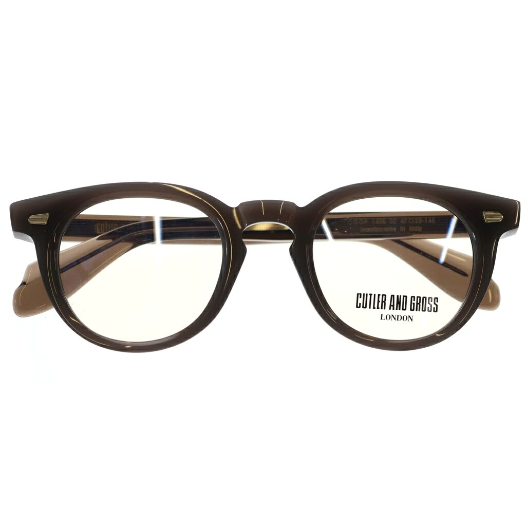 CUTLER AND GROSS(カトラーアンドグロス) 大いさ:47□23‐145 1405 02 ウェリントン枠組み せつ然たる 黒眼鏡 眼鏡 赤銅色【新古品/中古】【座標軸S】【色合い赤銅色】【取りまわしバス発着場BRING福岡天神店】