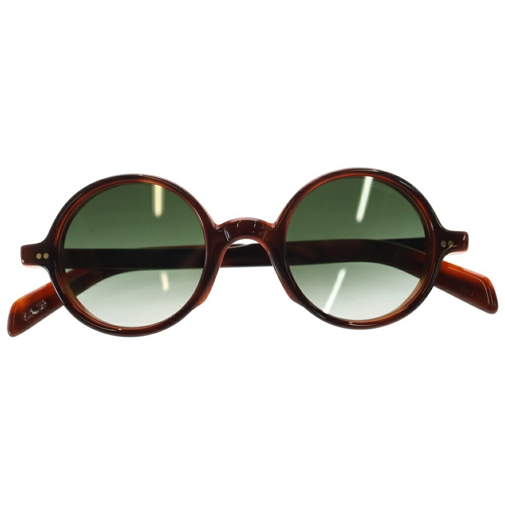 CUTLER AND GROSS(カトラーアンドグロス) 大きさ:48□23ー150 GR01 02 ラウンドひな形 色つや水晶体 黒眼鏡 眼鏡 赤銅色/黒いこと【新古品/中古】【度合いS】【色つや赤銅色】【取りまわしバス発着場BRING福岡天神店】