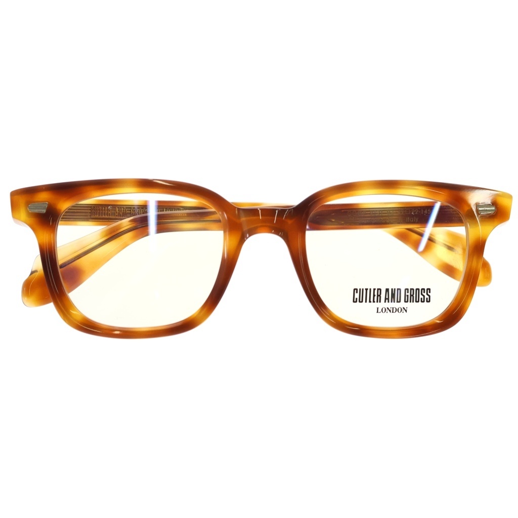 CUTLER AND GROSS(カトラーアンドグロス) 大きさ:49□22‐145 9521 02 ウェリントンひな形 せつ然たる 黒眼鏡 眼鏡 赤銅色【新古品/中古】【度合いS】【色つや赤銅色】【取りまわしバス発着場BRING福岡天神店】