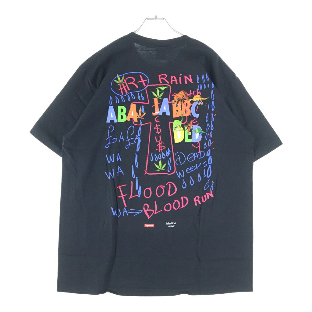 SUPREME(シュプリーム) サイズ:L 24AW &times;Martine Rose Lee Scratch Perry Tee マーティンローズ リー スクラッチ ペリー クルーネック 半袖Tシャツ カットソー ブラック【新古品/中古】【程度S】【カラーブラック】【取扱店舗BRING横浜ビブレ店】｜ブランド買取・販売　BRING