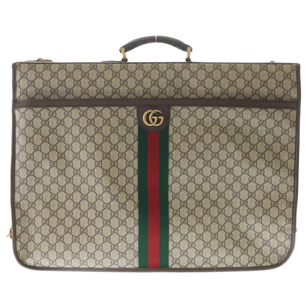 GUCCI(グッチ) SAVOY ガーメントケースバッグ ベージュ 700375【新古品/中古】【座標軸S】【色合いベージュ】【取りまわしバス発着場渋谷】