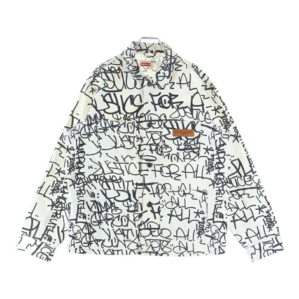 SUPREME(シュプリーム) 大きさ:M 18AW えの具工業 ジーンズ上衣 白いこと #M【中古】【度合いB】【色つや白いこと】【取りまわしバス発着場BRING横浜ビブレ店】