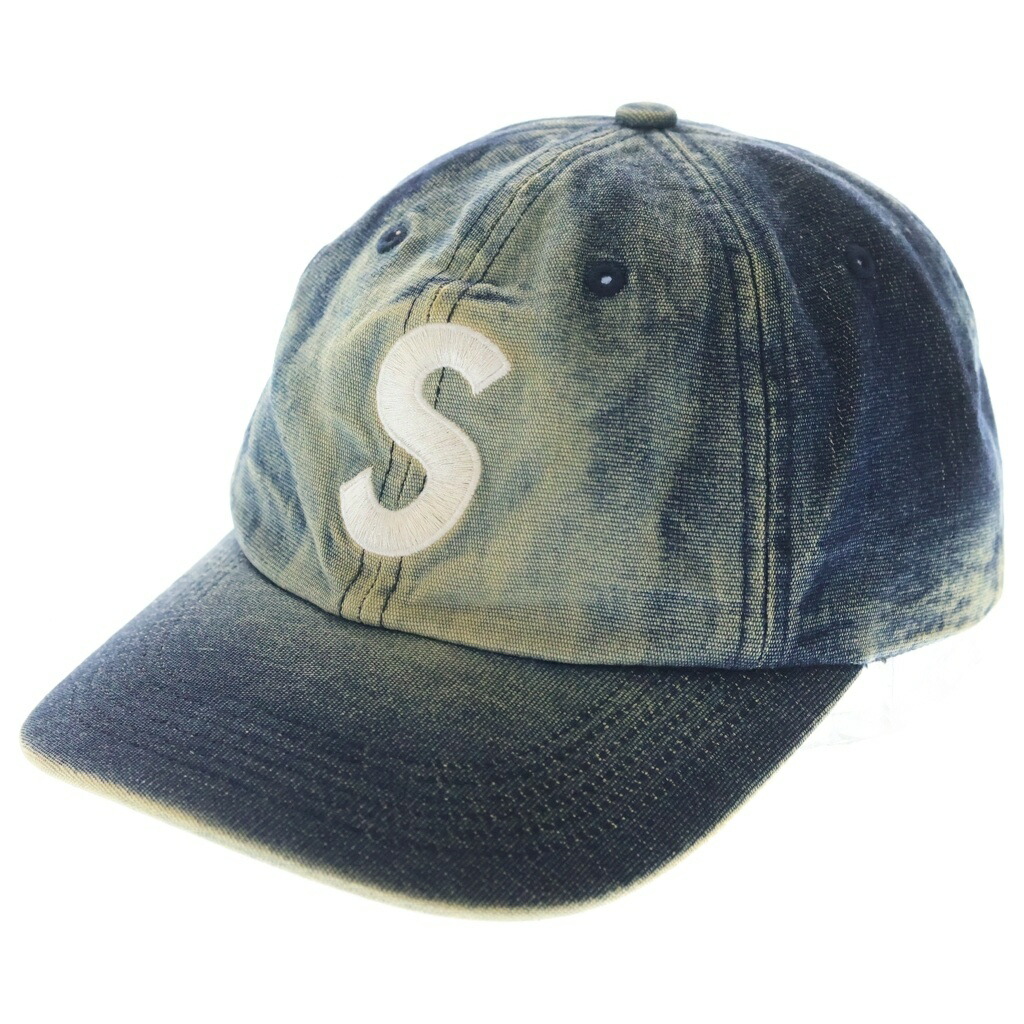 SUPREME(シュプリーム) 25SS Cordura Denim S Logo 6-Panel コーデュラ ジーンズ Sロゴタイプ 6ダイアログボックス 野球旗がしら インディゴ【中古】【度合いB】【色つや青碧】【取りまわしバス発着場BRING THRIFT CLOSET 幕張店】