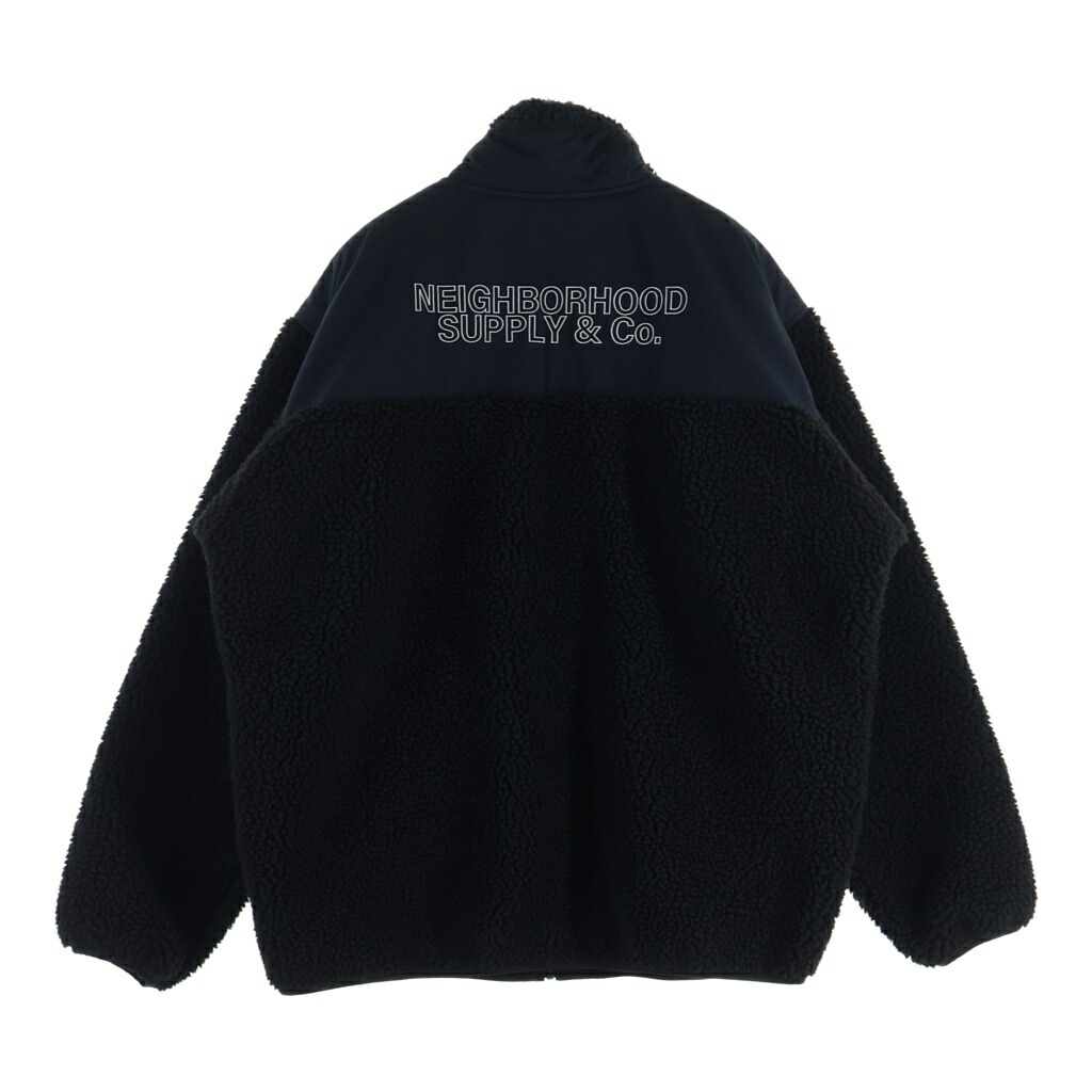 NEIGHBORHOOD(ネイバーフッド) 大きさ:L 25AW FLEECE JACKET フリースジャケット 上衣 黒いこと 252SZNH-JKM04【中古】【座標軸A】【色合い黒いこと】【オンライン押さえる商いもの】