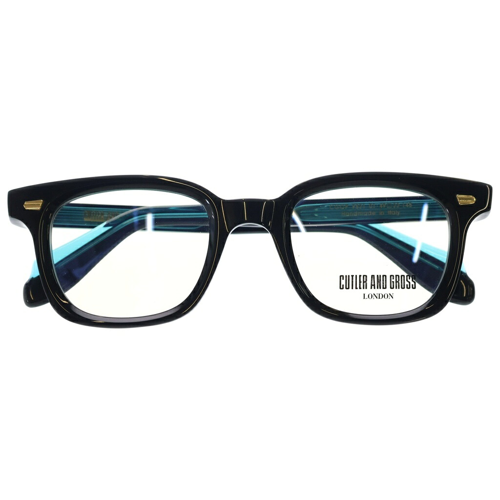 CUTLER AND GROSS(カトラーアンドグロス) 大いさ:49□22‐145 9521 01 ウェリントン枠組み せつ然たる 黒眼鏡 眼鏡 青碧/黒いこと【新古品/中古】【座標軸S】【色合い青碧】【取りまわしバス発着場BRING福岡天神店】