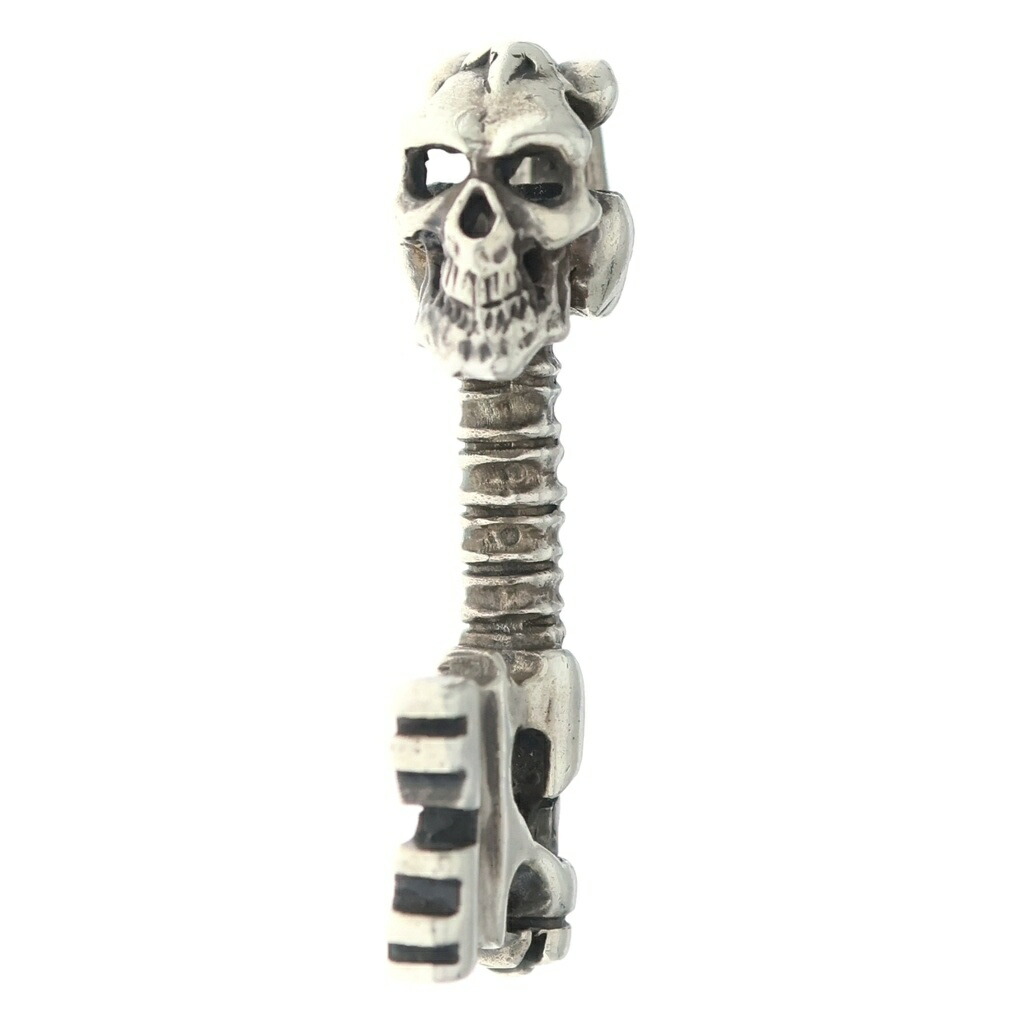 CRAZY PIG(クレイジーピッグ) SKULL KEY PENDANT スカル手当たり シャンデリヤとっ始め しろがね色【中古】【度合いB】【色つやしろがね色】【オンライン押さえる商いもの】