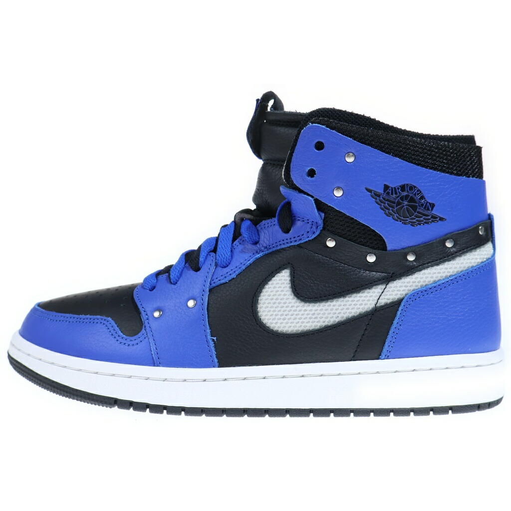 NIKE(ナイキ) 大きさ:27.5糎 WMNS AIR JORDAN 1 ZOOM CONFORT SISTERHOOD CZ1360-401 エアジョーダン1 望遠レンズ シスターフッド ハイカットスニーカー 黒いこと/青色 US W10.5/27.5糎【新古品/中古】【座標軸S】【色合い黒いこと】【オンライン制限事項商いもの】