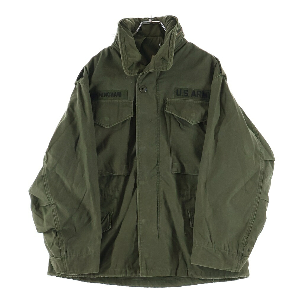 VINTAGE(ヴィンテージ) 大きさ:SーXS 80S VINTAGE M-65 FIELD JACKET ヴィンテージ JOHN OWNBEY社製 3rdTYPE 肩章付 活動の領域上衣 カーキ 8415-01-063-0079【中古】【度合いB】【色つやカーキ】【オンライン押さえる商いもの】