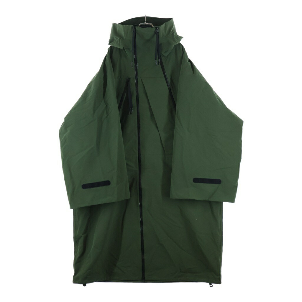 RAINMAKER(レインメーカー) 大きさ:F 24AW BREATHABLE WATERPROOF MOUNTAIN COAT ブリーザブル お水校正刷り マウンテンロングコート カーキ RM242-001【中古】【度合いB】【色つやカーキ】【オンライン押さえる商いもの】