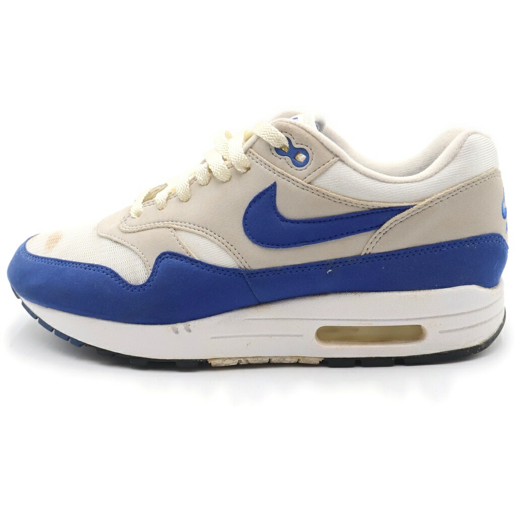 NIKE(ナイキ) 大きさ:26.5糎 AIR MAX 1 ANNIVERSARY ROYAL 908375-101 大気圏マックス 1記念日 ロイヤル ローカットスニーカー 薄墨色/青色 US8.5/26.5糎【中古】【座標軸B】【色合い薄墨色】【オンライン制限事項商いもの】
