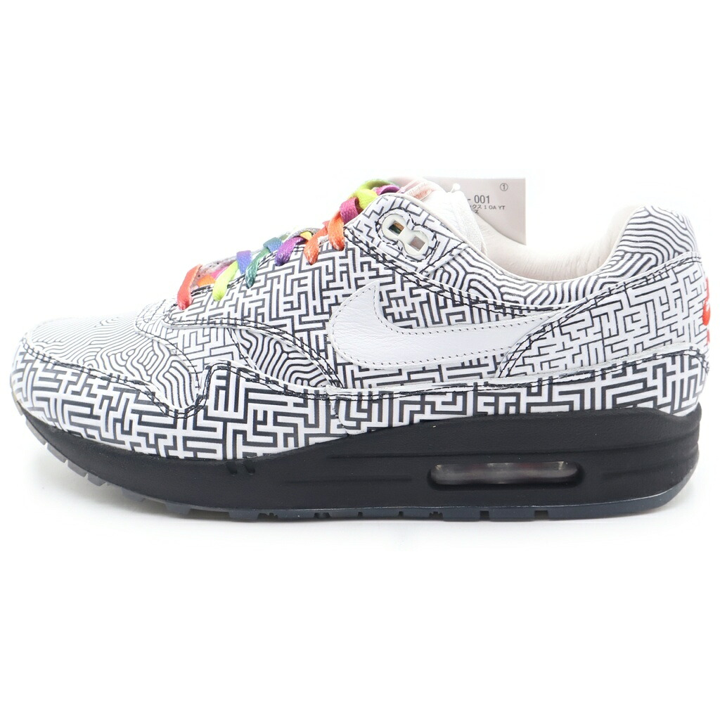 NIKE(ナイキ) 大きさ:26.5糎 AIR MAX 1 OA YT TOKYO MAZE CI1505-001 大気圏マックス1 トーキョーメイズ ローカットスニーカー 白いこと/黒いこと US8.5/26.5糎【新古品/中古】【座標軸S】【色合い黒いこと】【オンライン制限事項商いもの】