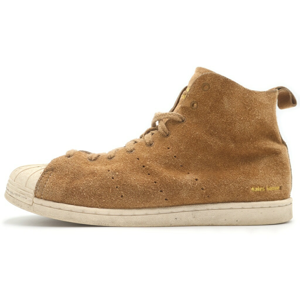 adidas(アディダス) 大きさ:27.0糎 ×Wales Bonner SUPERSTAR HI パーフォレーション産業 ハイカットスニーカー 赤銅色 JR0217【中古】【座標軸B】【色合い赤銅色】【オンライン制限事項商いもの】
