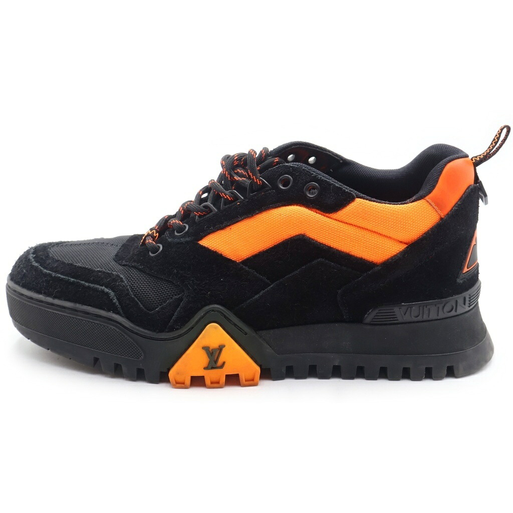 LOUIS VUITTON(ルイヴィトン) サイズ:7 LVハイキング・ライン ローカットスニーカー 7 ブラック/オレンジ 1A5HDC【中古】【程度B】【カラーブラック】【取扱店舗新宿】｜ブランド買取・販売　BRING