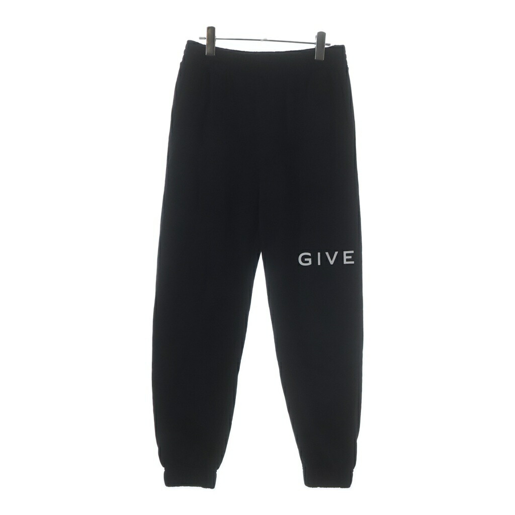 GIVENCHY(ジバンシィ) 大きさ:M ロゴタイプ スウェットパンツ 黒いこと M【中古】【度合いA】【色つや黒いこと】【オンライン押さえる商いもの】
