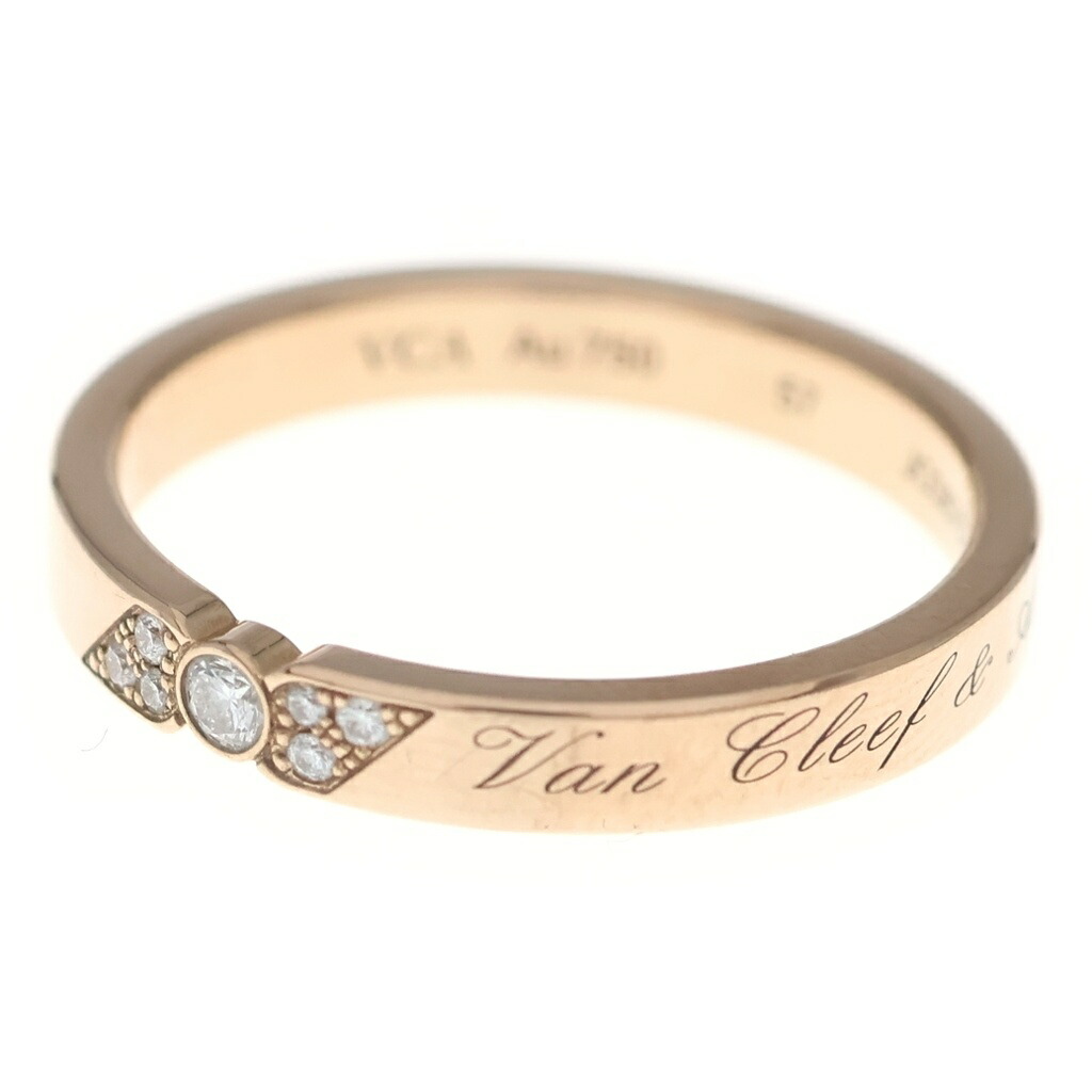 Van Cleef & Arpels(ヴァンクリーフアンドアーペル) トゥージュール シニアチュール エトワール ダイヤ マリッジリング Au750PG K18 ピンクゴールド VCARP7RE50【中古】【程度B】【カラーゴールド】【取扱店舗新宿】|ブランド買取・販売 BRING