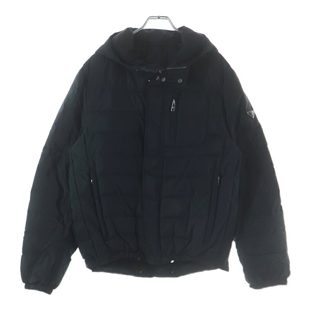 PRADA(プラダ) サイズ:48 キルティングダウンジャケット トライアングルロゴ カーキ #48【中古】【程度B】【カラーカーキ】【オンライン限定商品】|ブランド買取・販売 BRING