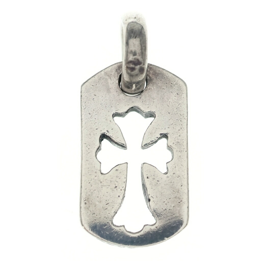 CHROME HEARTS(クロムハーツ) DT TNY CO CRS タイニーカットアウトクロスドッグタグ 惹きつける シャンデリヤいの一番 しろがね色 BCA252【中古】【座標軸B】【色合いしろがね色】【取りまわしバス発着場BRING亜米利加村店】