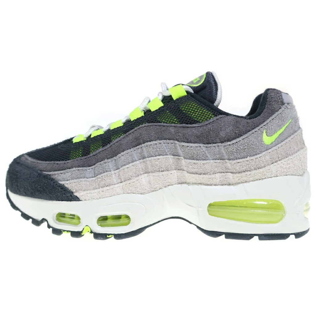NIKE(ナイキ) サイズ:23.5cm ×MOMA DESIGN STORE EXCLUSIVE AIR MAX 95 HM4738-001 モマデザインストア エクスクルーシブ エアマックス95 ローカットスニーカー グリーン/グレー US5/23.5cm【新古品/中古】【程度S】【カラーグリーン】【オンライン限定商品】|ブランド買取・販売 BRING