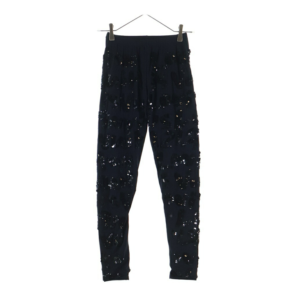 LOUIS VUITTON(ルイヴィトン) 大きさ:36 Sequins Pants スパンコールかざり付ける ジョガーパンツ レギンスズボン下 黒いこと RW14B F5PB06ED8【中古】【座標軸A】【色合い黒いこと】【取りまわしバス発着場原宿】